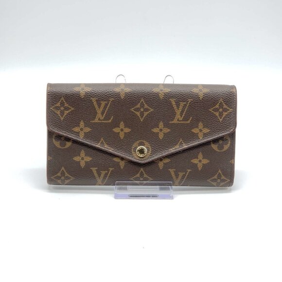 100% Authentic Louis Vuitton Monogram Portefeiulle Sarah Wallet - Picture 1 of 13